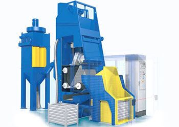 Tumble blast machine